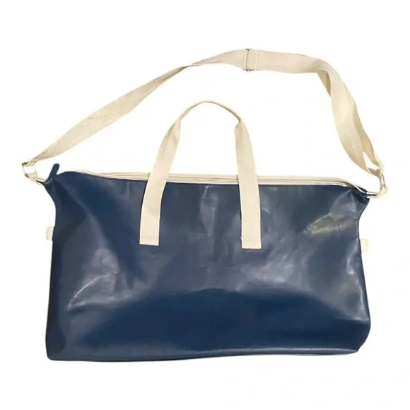 Calvin Klein Blue and White Large Weekender Duffle Bag waterproof beach tote - Picture 5 of 8